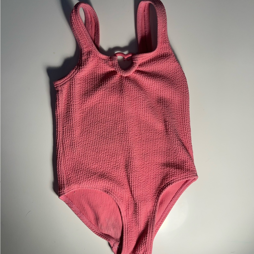Zara Pink Ribbed Swimsuit